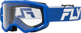 Youth Focus Goggle Blue/White W/ Clear Lens