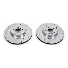 Load image into Gallery viewer, Power Stop 11-18 BMW X5 Front Evolution Drilled &amp; Slotted Rotors - Pair