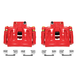 Power Stop 12-17 Chrysler 300 Front Red Calipers w/Brackets - Pair