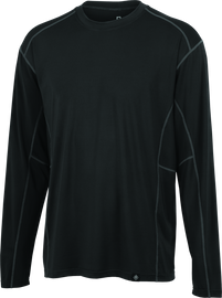 FIRSTGEAR Base Layer Shirt Lightweight Long-Sleeve Dark Grey - Small