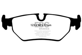 EBC 93-97 Aston Martin DB7 3.2 Supercharged Yellowstuff Rear Brake Pads