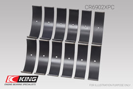 King Nissan VQ35HR/VQ37VHR/VR30DTT pMaxKote Rod Bearing Set - Size STD