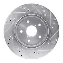 Load image into Gallery viewer, R1 2015-2025 Subaru Outback Rear Left Drilled &amp; Slotted Silver Brake Rotor