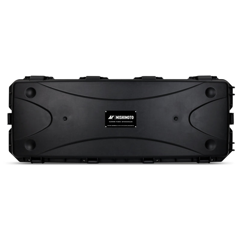 Mishimoto Universal Carbon Fiber Intercooler - Gloss Tanks - 450mm Black Core - C-Flow - R V-Band