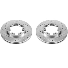 Power Stop 85-86 Nissan 720 Front Evolution Drilled & Slotted Rotors - Pair