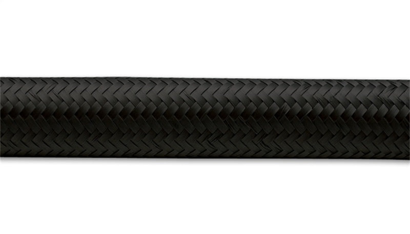 Vibrant -16 AN Black Nylon Braided Flex Hose (2 foot roll)