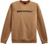 Linear Crew Fleece Sand/Black Xl