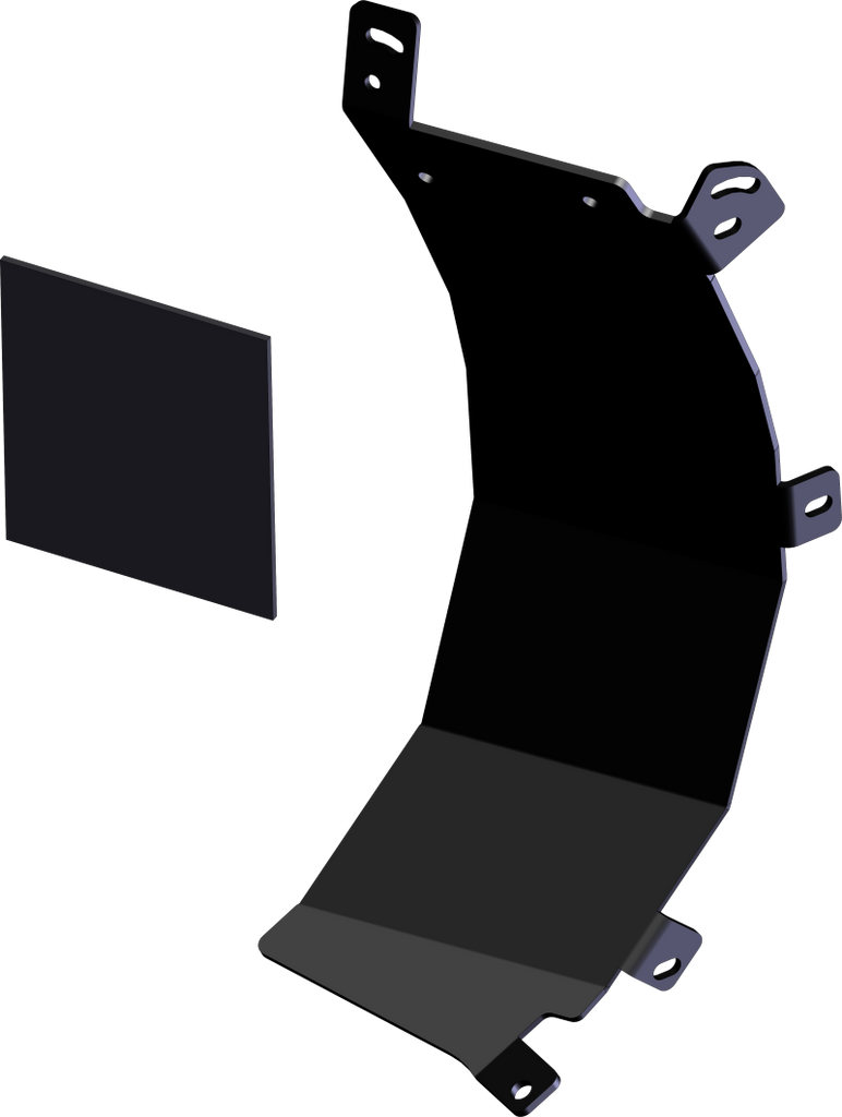 KFI Poly Plow Tapered Side Shield Passenger
