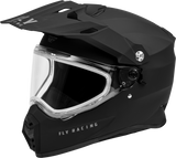 Trekker Cw Solid Helmet Dual Shld Matte Black Xs