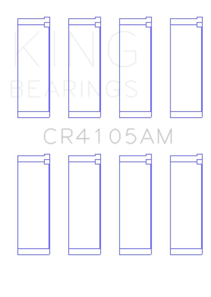 King Mazda FS-DE L4/FP L4/FS L4  DOHC 16 Valve Rod Bearing Set - Size STD