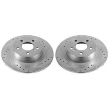 Load image into Gallery viewer, Power Stop 12-16 Mercedes-Benz C250 Rear Evolution Drilled &amp; Slotted Rotors - Pair
