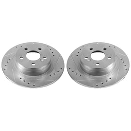 Power Stop 12-16 Mercedes-Benz C250 Rear Evolution Drilled & Slotted Rotors - Pair