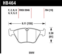 Load image into Gallery viewer, Hawk 01-06 BMW 330Ci / 01-05 330i/330Xi / 01-06 M3 Blue 9012 Front Race Brake Pads