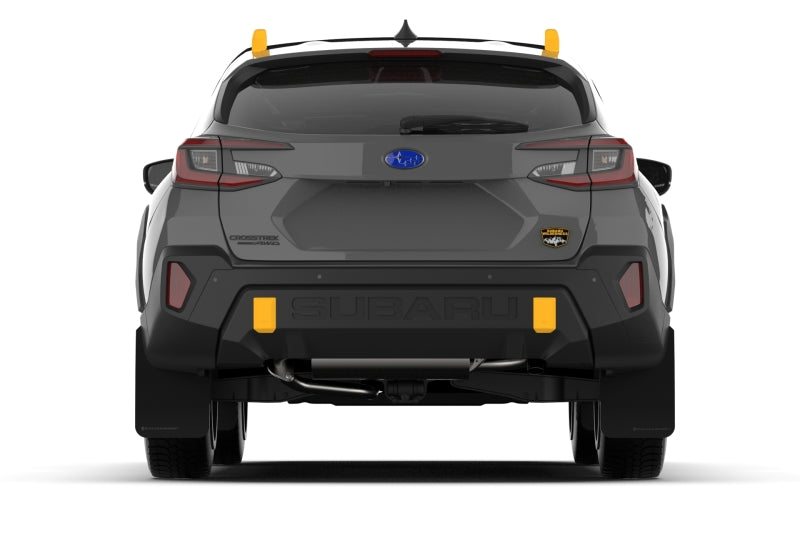 Rally Armor 24-25 Subaru Crosstrek (Wilderness Only) Black UR Mudflap W/Wild-Orange Logo No Drill Re