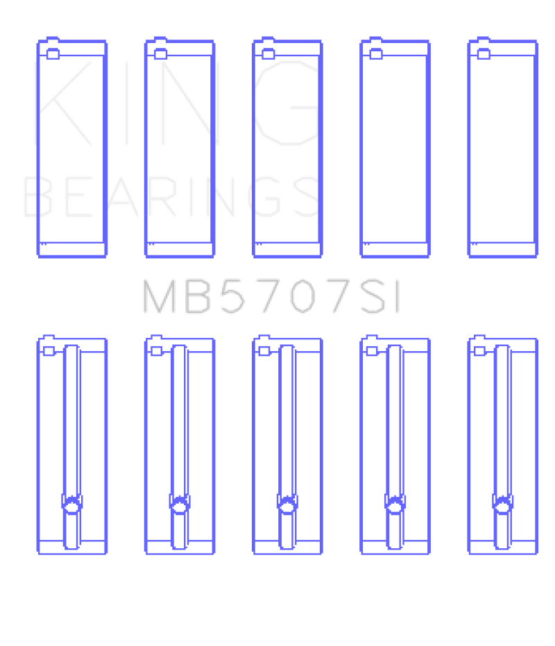 King Hyundai G4KE/G4KC Main Bearings (Set of 5)