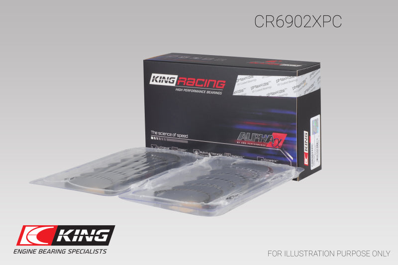 King Nissan VQ35HR/VQ37VHR/VR30DTT pMaxKote Rod Bearing Set - Size +.5mm