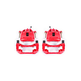 Power Stop 1991 BMW 318i Front Red Calipers w/Brackets - Pair