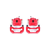 Power Stop 1991 BMW 318i Front Red Calipers w/Brackets - Pair