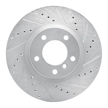 Load image into Gallery viewer, R1 95-99 BMW M3 E36 Left Front Drilled &amp; Slotted Silver Brake Rotor
