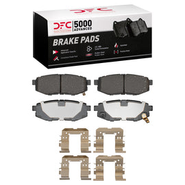 DFC 06-25 Scion FR-S Rear 5000 Advanced Ceramic Brake Pads and Hardware Kit
