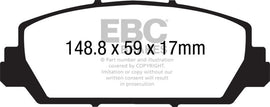 EBC 12+ Acura RDX 3.5 Ultimax2 Front Brake Pads