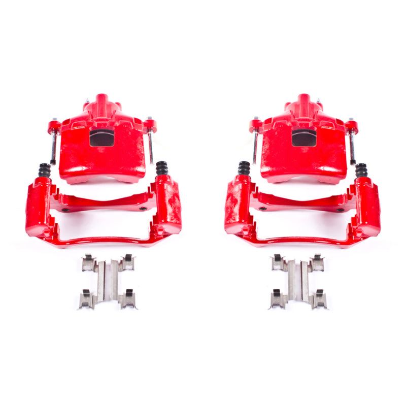 Power Stop 05-09 Buick Allure Front Red Calipers w/Brackets - Pair
