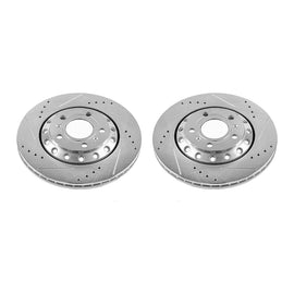 Power Stop 03-10 Audi A8 Quattro Rear Evolution Drilled & Slotted Rotors - Pair