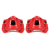 Power Stop 02-07 Jeep Liberty Front Red Calipers w/Brackets - Pair
