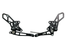 Load image into Gallery viewer, Vortex Racing 08-13 Kawasaki EX250 Ninja,13-17 EX300 Ninja Adjustable Rearsets- Black