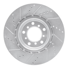 Load image into Gallery viewer, R1 01-06 BMW M3 Left Front Drilled &amp; Slotted Silver Brake Rotor