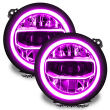 Load image into Gallery viewer, Oracle Jeep Wrangler JL/Gladiator JT RGB+W Headlight DRL Upgrade Kit - ColorSHIFT SEE WARRANTY