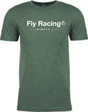 Fly Trademark Tee Forest Green Heather Md