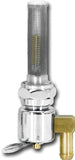 Chrome Round Petcock 22mm Bung
