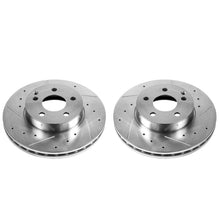 Load image into Gallery viewer, Power Stop 12-16 Mercedes-Benz C250 Front Evolution Drilled &amp; Slotted Rotors - Pair