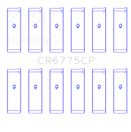King 01-06 Nissan 3.5L VQ35DE Connecting Rod Bearing Set (6 Pairs)
