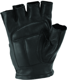Kuryakyn Leather By River Road Hollister Shorty Gloves Black - Small
