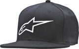 Ageless Flat Bill Hat Black/White Lg/Xl