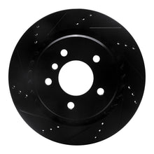 Load image into Gallery viewer, R1 95-99 BMW M3 E36 Right Rear Drilled &amp; Slotted Black Brake Rotor
