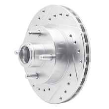 Load image into Gallery viewer, R1 78-93 Ford Thunderbird Front Left Drilled &amp; Slotted Silver Brake Rotor
