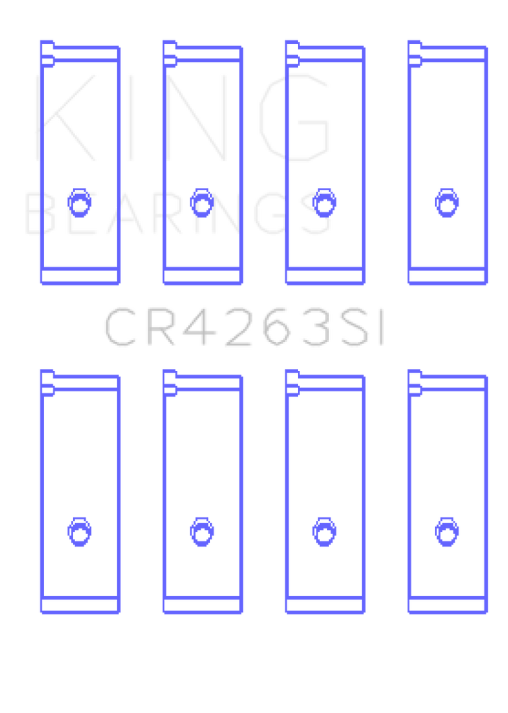 King Toyota 1ZZ-FE Rod Bearing Set - Size +.25mm