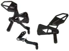 Vortex Racing Rearsets Replacement Rear- Black