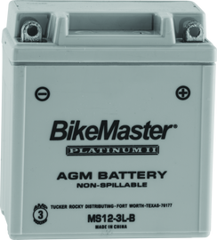 BikeMaster AGM Battery - MS12-3L-B