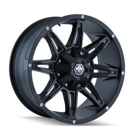 Mayhem 8090 Rampage 20x9 / 5x127 BP / 0mm Offset / 87mm Hub Matte Black Wheel