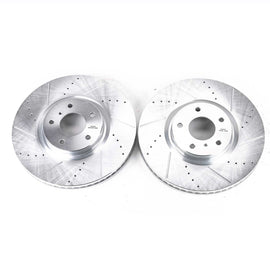 Power Stop 07-08 Infiniti G35 Front Evolution Drilled & Slotted Rotors - Pair