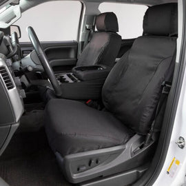 Covercraft 10-13 Chevrolet 1500 Polycotton SeatSaver Custom Front Row Seat Covers - Charcoal