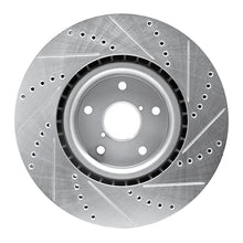 Load image into Gallery viewer, R1 05-20 Subaru Impreza Front Left Drilled &amp; Slotted Silver Brake Rotor