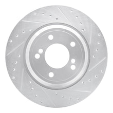 Load image into Gallery viewer, R1 00-06 BMW M5 Rear Right Drilled &amp; Slotted Silver Brake Rotor
