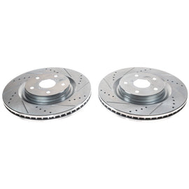 Power Stop 19-21 Subaru Forester Front Evolution Drilled & Slotted Rotors - Pair