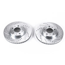 Load image into Gallery viewer, Power Stop 94-97 Volvo 850 Front Evolution Drilled &amp; Slotted Rotors - Pair