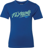 Youth Fly Khaos Tee Blue Yl